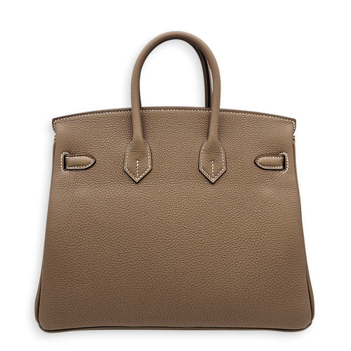 Birkin 25 Etoupe in Togo Palladium hardware CL2607-22648 2