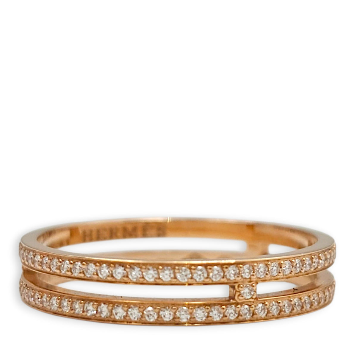 Ariane Alliance, 135 Diamonds, 0.29 Carat 55 Ring in Rose Gold Hardware