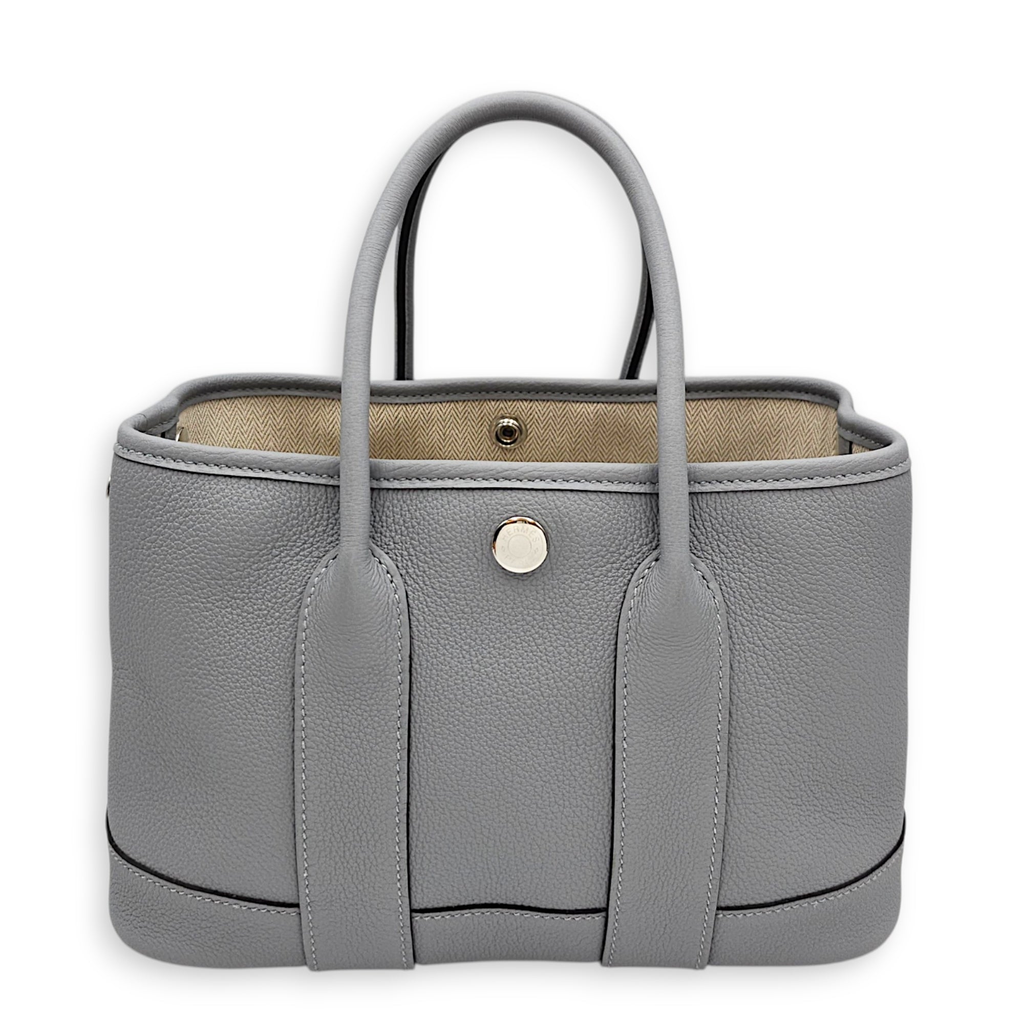 Neo Garden Mini Gris Pantin  in Togo Palladium hardware CL2607-22651 2