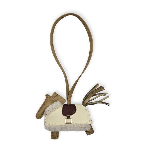 Rodeo Robeo Pluch PM Craie/Terre/Beige Marfa Bag Accessory in Swift Palladium hardware CL2607-22652 1