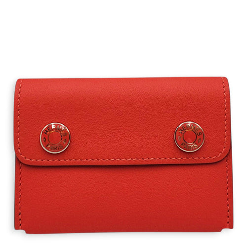 Hermesnap  Orangefield Card Holder in Swift Enamel hardware CL2607-22655 1