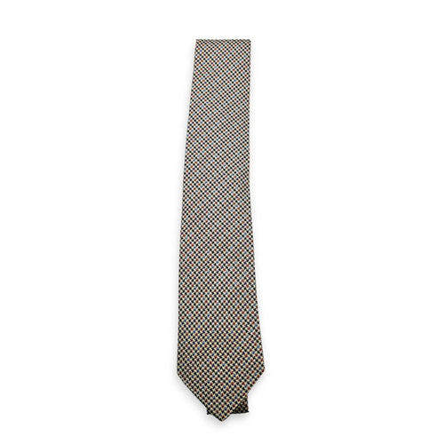Cravate Ephemere Ivoire/Orange/Bleu Tie CL2607-22657 1