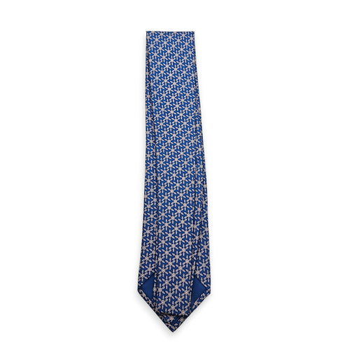Cravate Twill Chambord Blue/Craie/Rose Tie CL2607-22659 2
