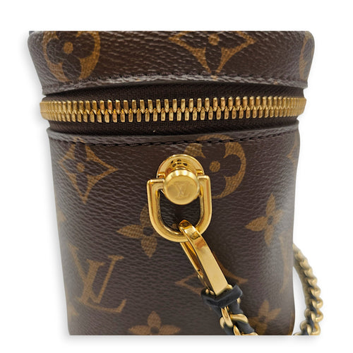 Reverse Monogram Vanity Case PM Brown Crossbody Bag in Canvas Gold hardware CL2607-22668 11
