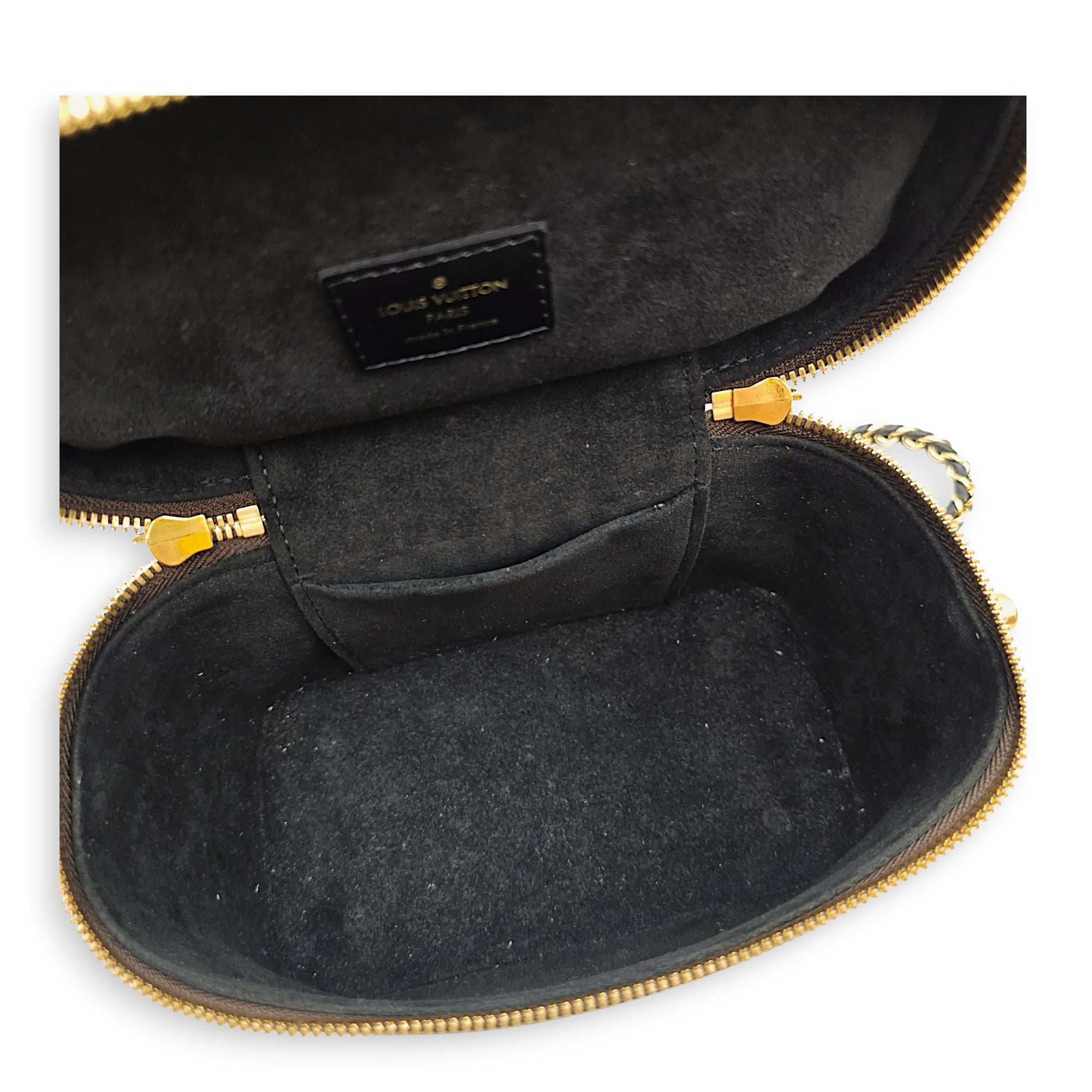 Reverse Monogram Vanity Case PM Brown Crossbody Bag in Canvas Gold hardware CL2607-22668 6