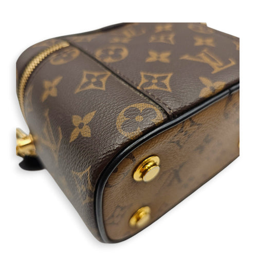 Reverse Monogram Vanity Case PM Brown Crossbody Bag in Canvas Gold hardware CL2607-22668 8