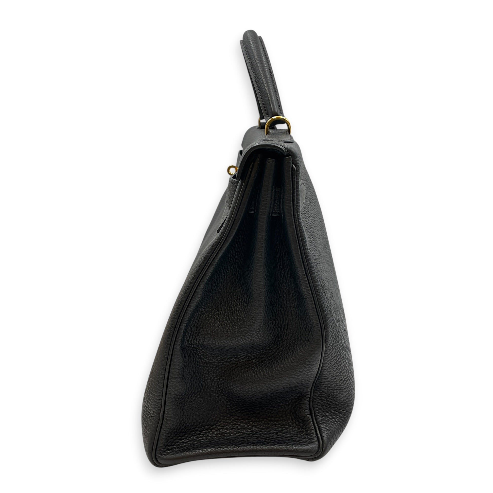 Kelly 40 Black in Togo Gold hardware CL2607-22670 4