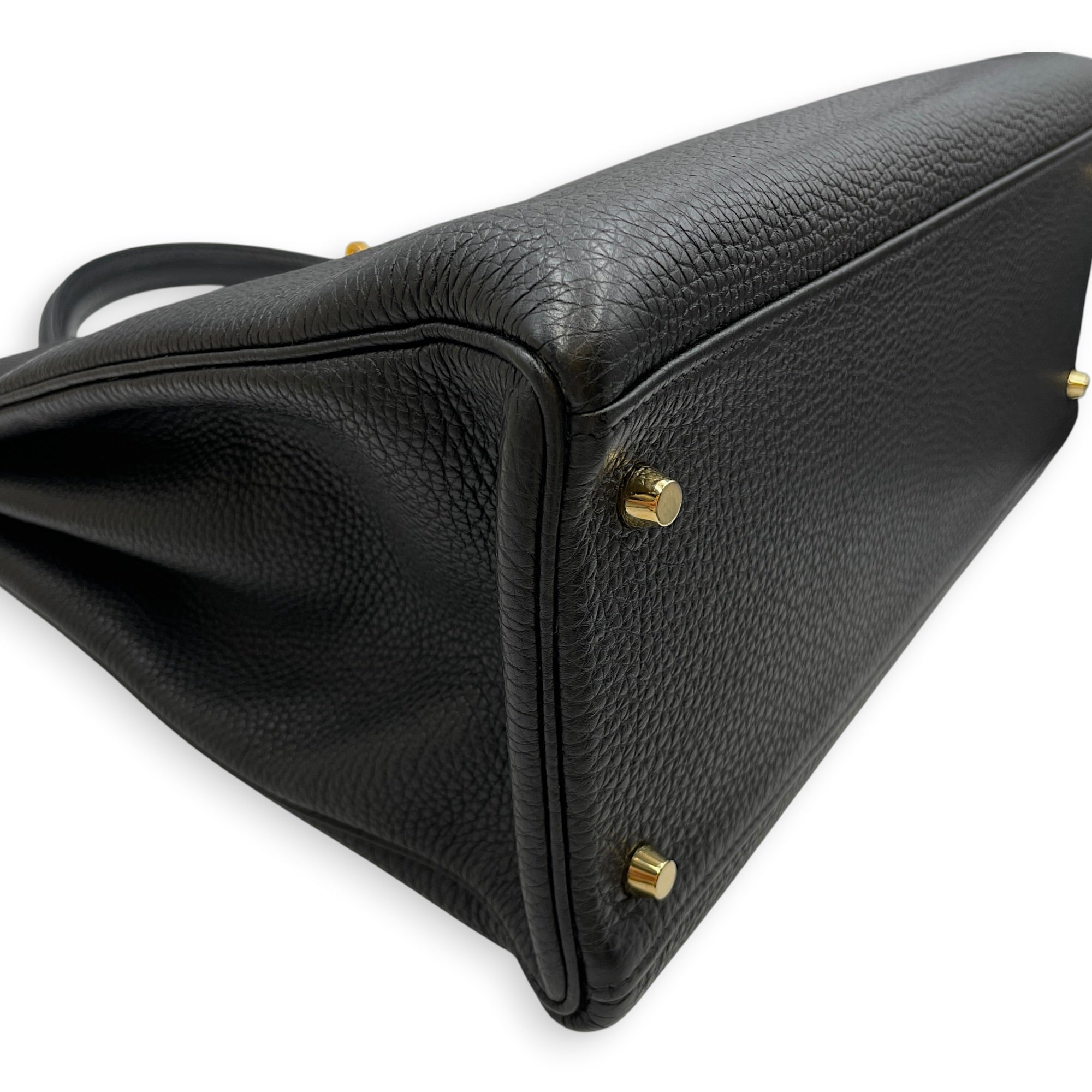 Kelly 40 Black in Togo Gold hardware CL2607-22670 7