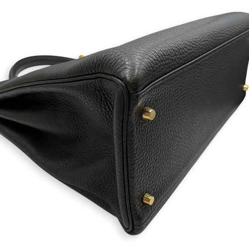 Kelly 40 Black in Togo Gold hardware CL2607-22670 7
