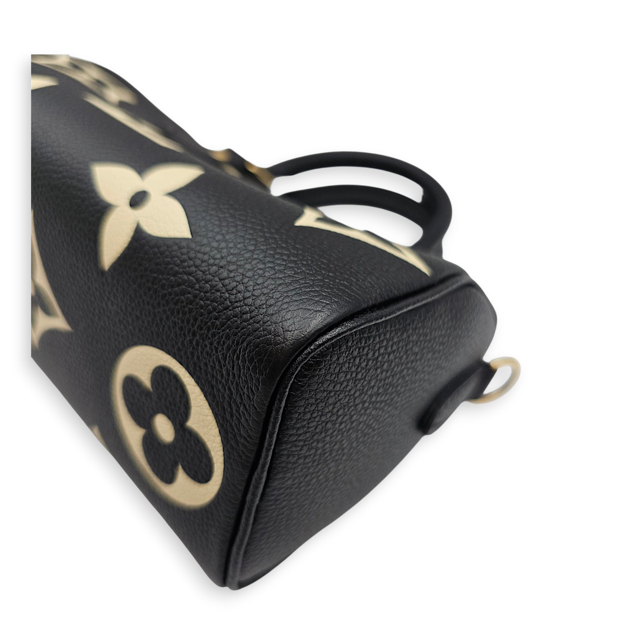 Bandouliere  Speedy Nano Black Crossbody Bag in Monogram Empreinte Leather Gold hardware CL2607-22672 10