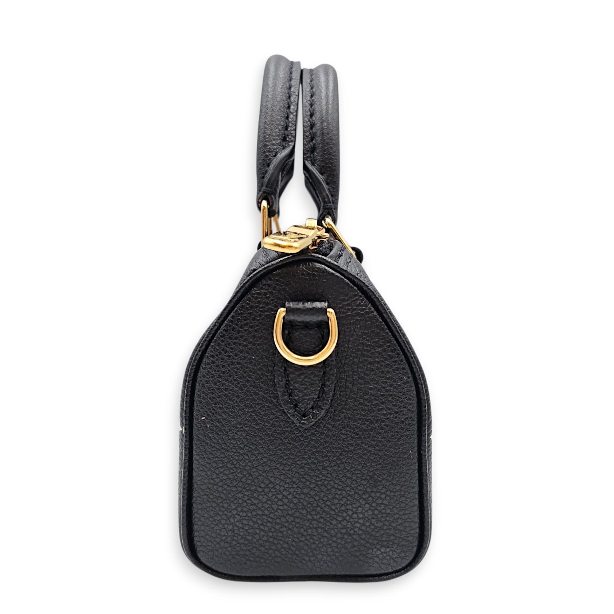 Bandouliere  Speedy Nano Black Crossbody Bag in Monogram Empreinte Leather Gold hardware CL2607-22672 3