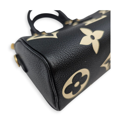 Bandouliere  Speedy Nano Black Crossbody Bag in Monogram Empreinte Leather Gold hardware CL2607-22672 7