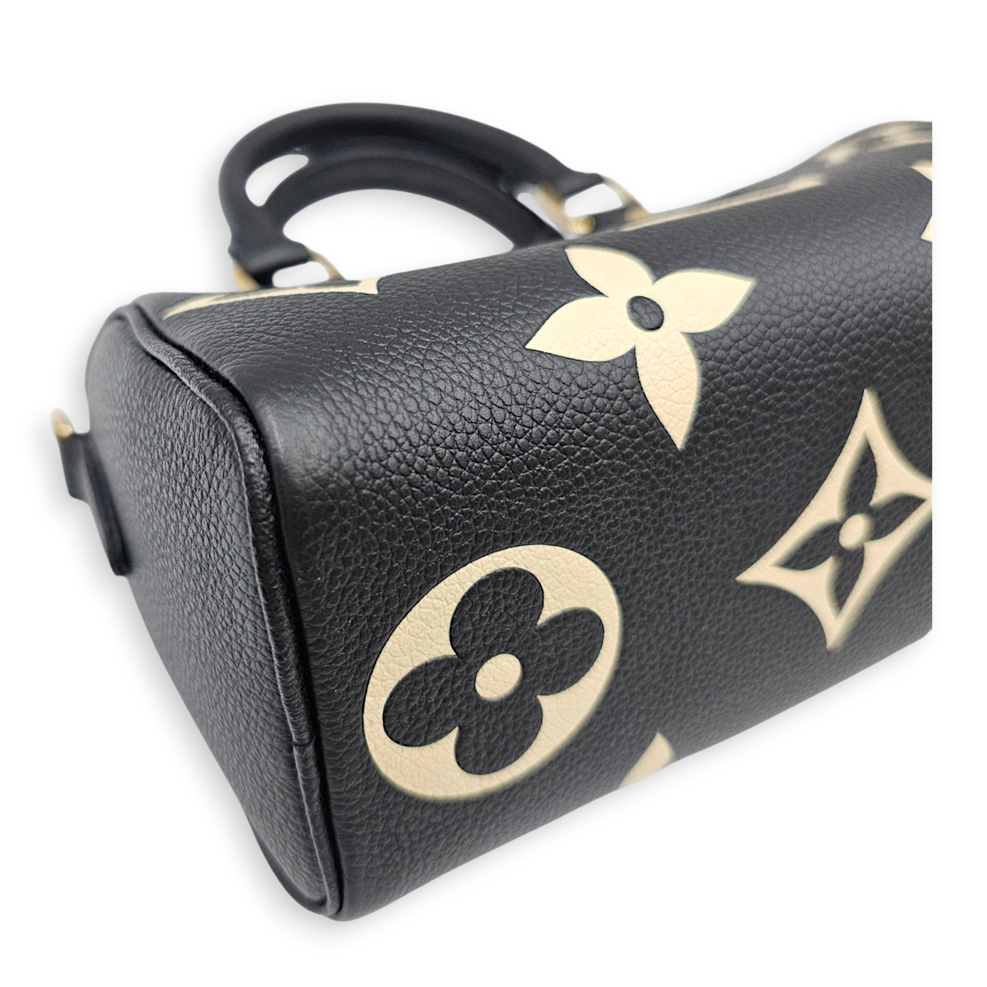 Bandouliere  Speedy Nano Black Crossbody Bag in Monogram Empreinte Leather Gold hardware CL2607-22672 9
