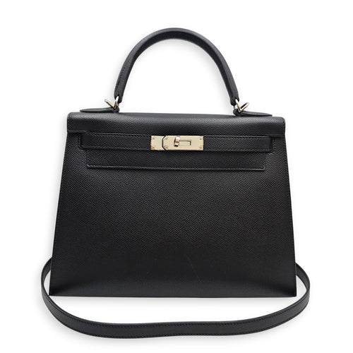 Sellier Kelly 28 Black in Epsom Palladium hardware CL2607-22678 13