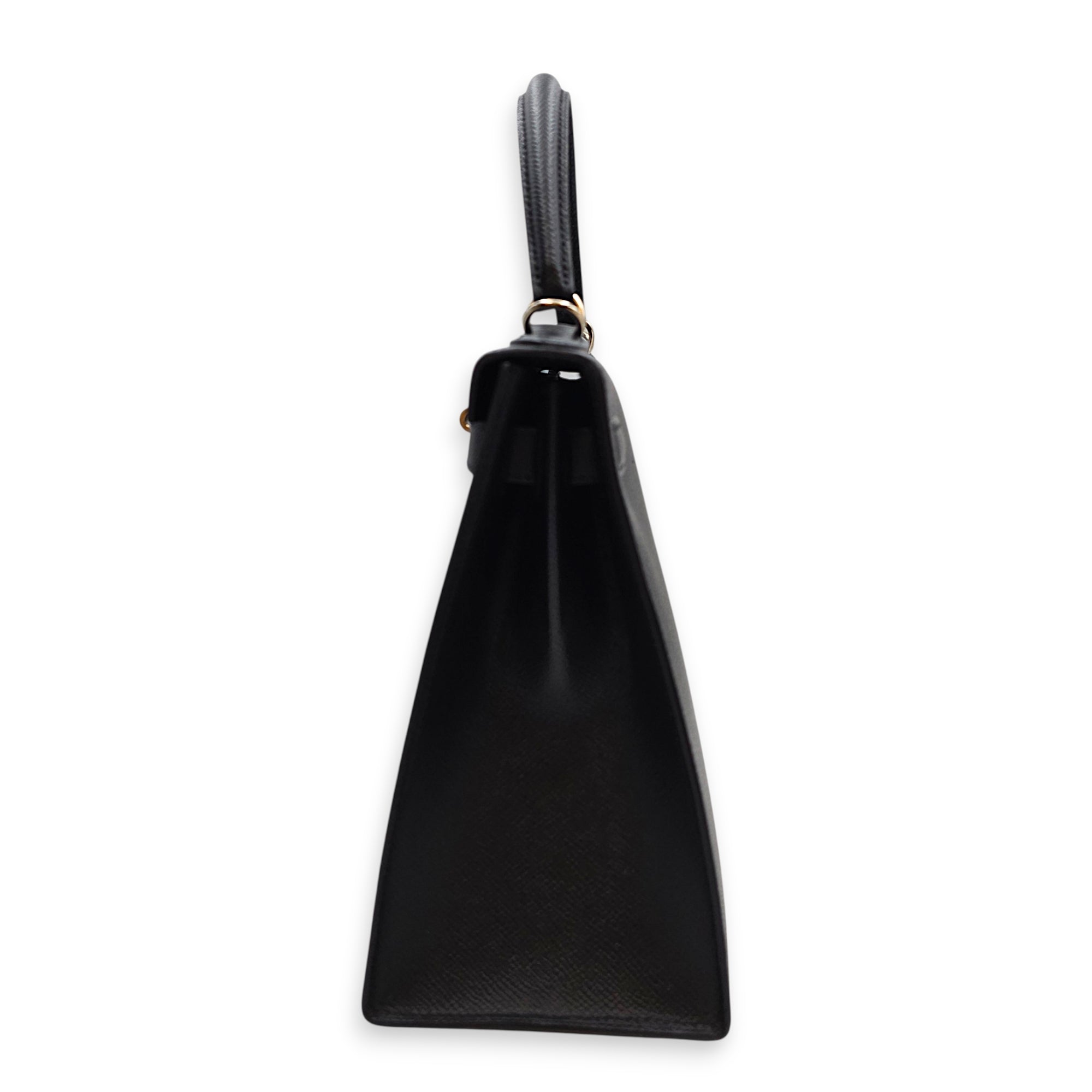 Sellier Kelly 28 Black in Epsom Palladium hardware CL2607-22678 3