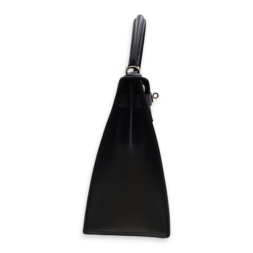 Sellier Kelly 28 Black in Epsom Palladium hardware CL2607-22678 4