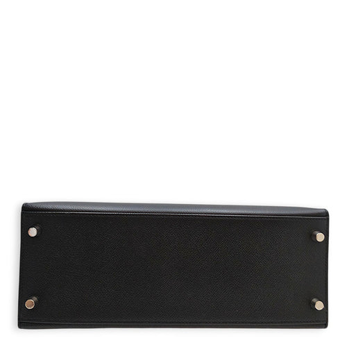 Sellier Kelly 28 Black in Epsom Palladium hardware CL2607-22678 5