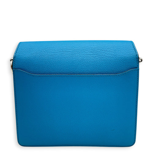 Roulis Mini Blue Zanzibar in Evercolor Palladium hardware