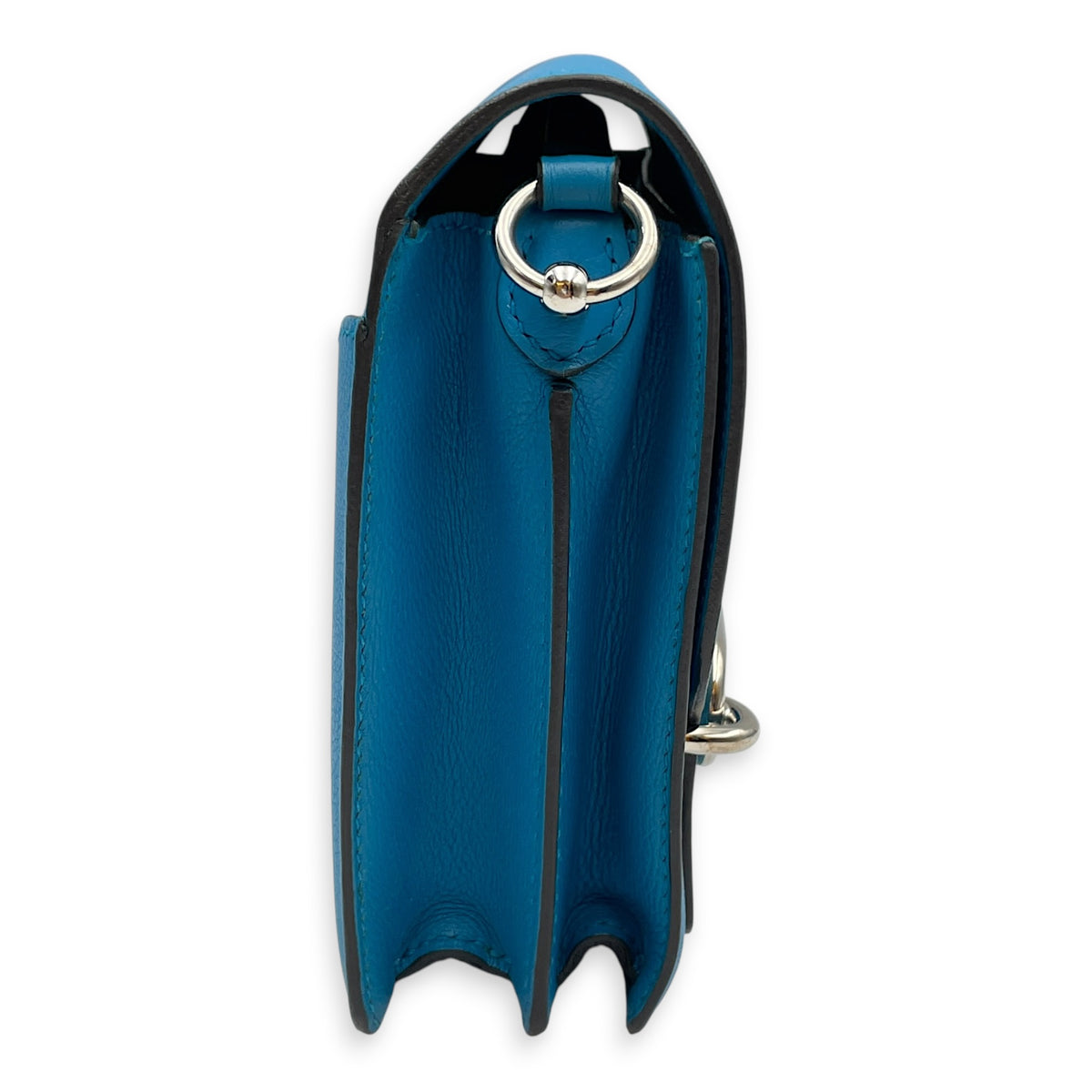 Roulis Mini Blue Zanzibar in Evercolor Palladium hardware