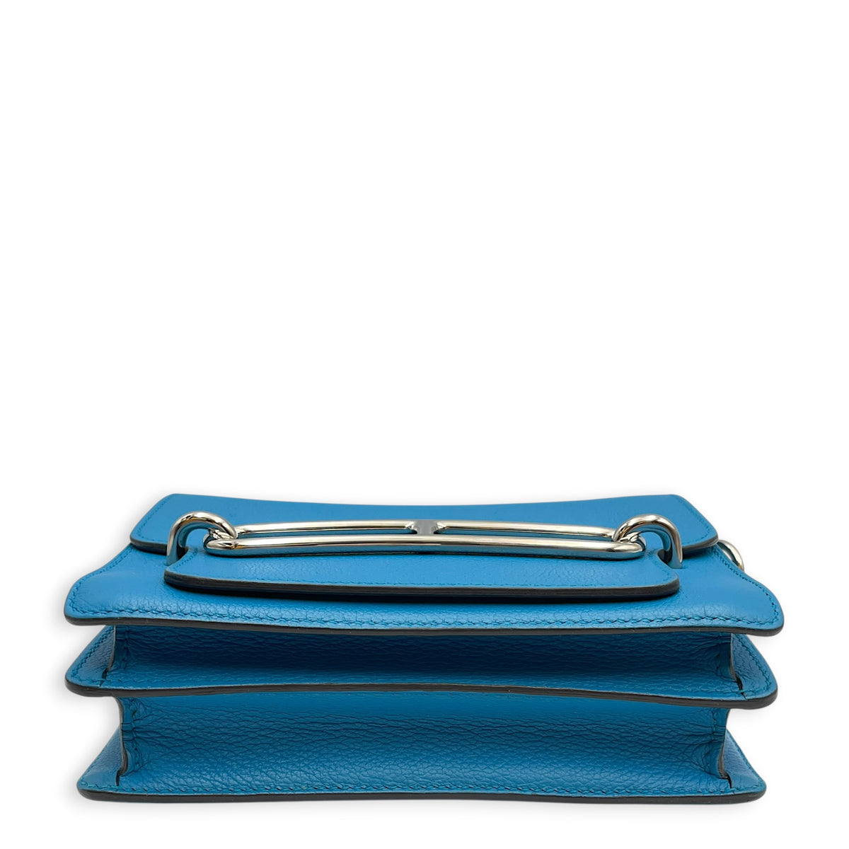 Roulis Mini Blue Zanzibar in Evercolor Palladium hardware