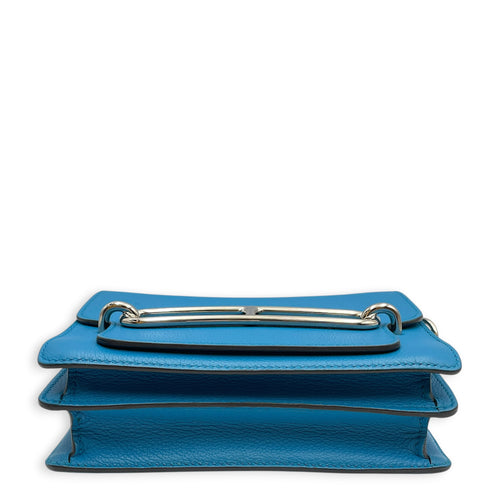 Roulis Mini Blue Zanzibar in Evercolor Palladium hardware
