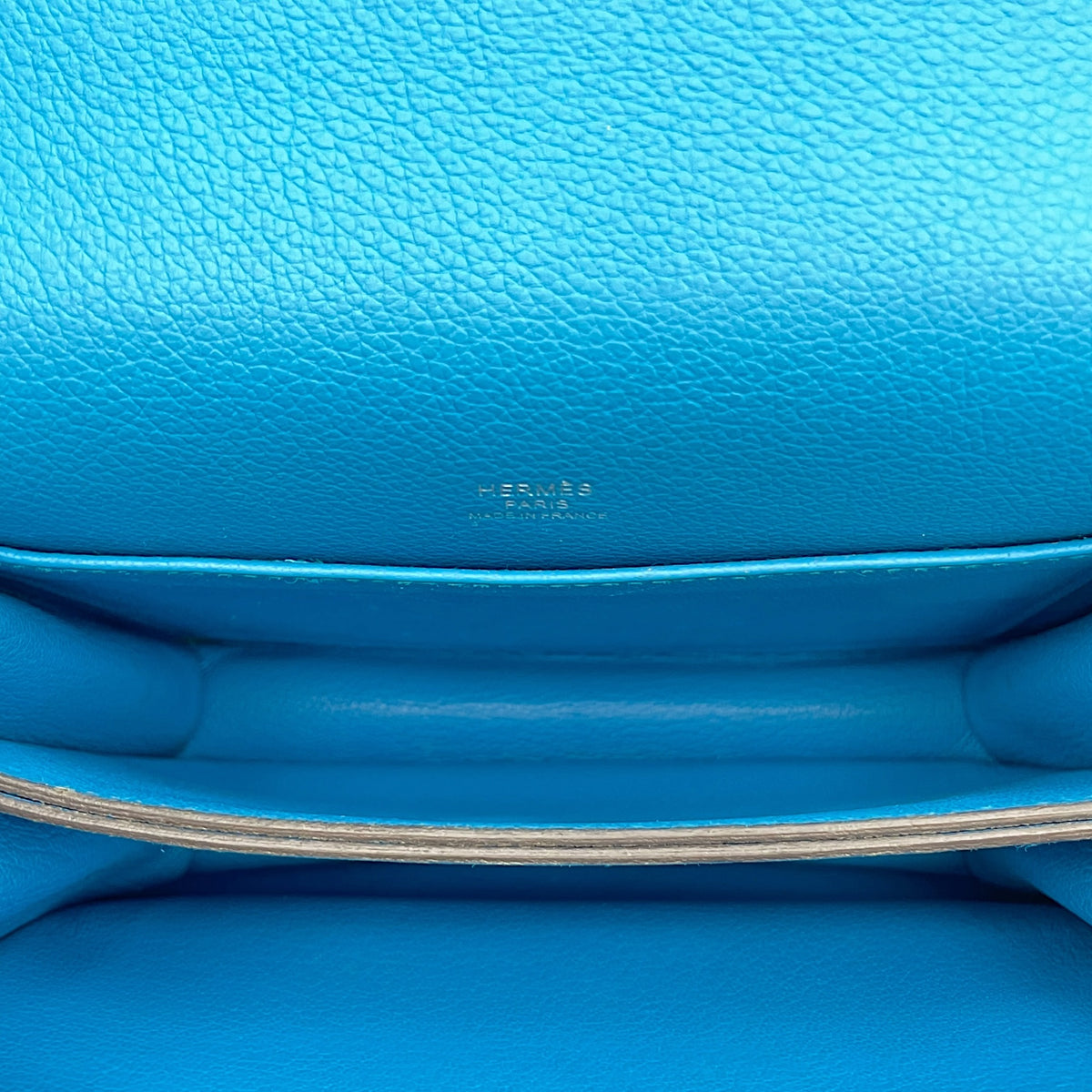 Roulis Mini Blue Zanzibar in Evercolor Palladium hardware