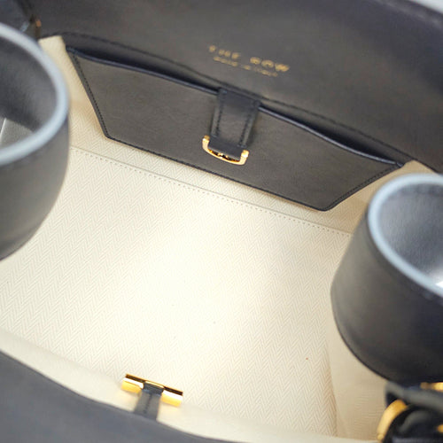 Margaux 10 Black Shoulder Bag in Calfskin Gold hardware CL2607-22692 7