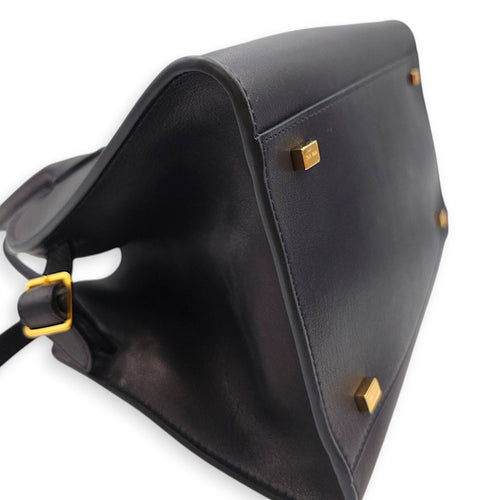 Margaux 10 Black Shoulder Bag in Calfskin Gold hardware CL2607-22692 9