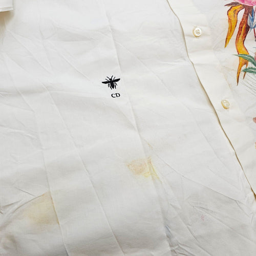 Jardin d’Hiver floral and bird motif Blouse 40 White Ready-To-Wear in Cotton CL2607-22694 7