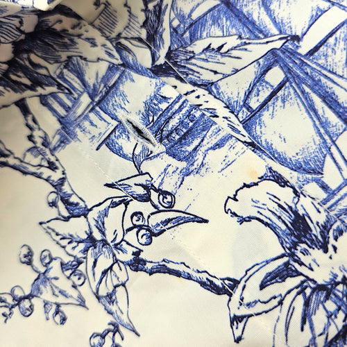 Toile de Jouy Blouse  36 Blue Ready-To-Wear in Cotton CL2607-22695 4