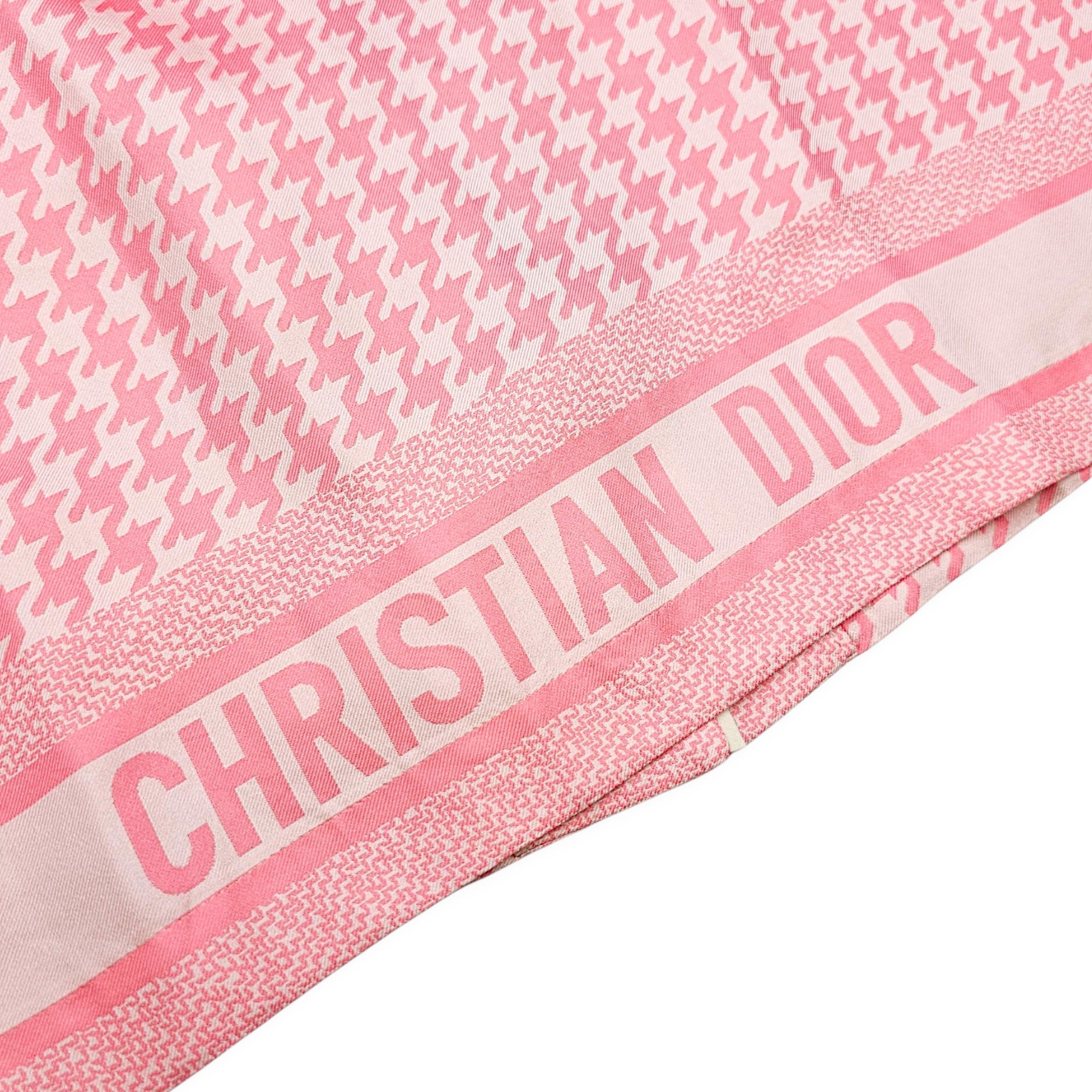 Houndstooth Pajama Shirt  38 Pink Ready-To-Wear in Silk CL2607-22696 4