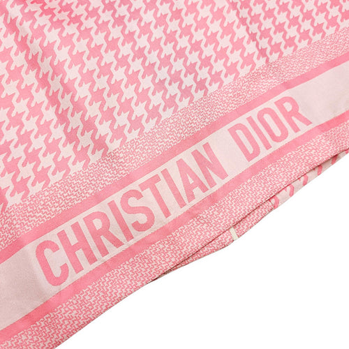 Houndstooth Pajama Shirt  38 Pink Ready-To-Wear in Silk CL2607-22696 4