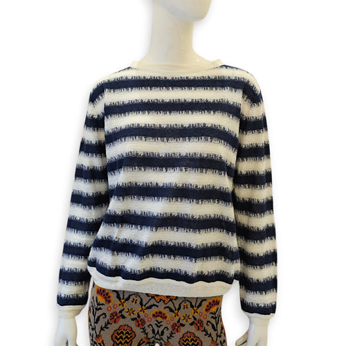 Knit sweater  36 Blue Ready-To-Wear in Linen CL2607-22699 1