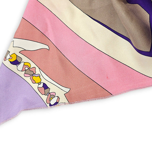 Long Sleeved T Shirt with Colourful Geometric Print Small White Ready-To-Wear in cotton CL2607-22700 5