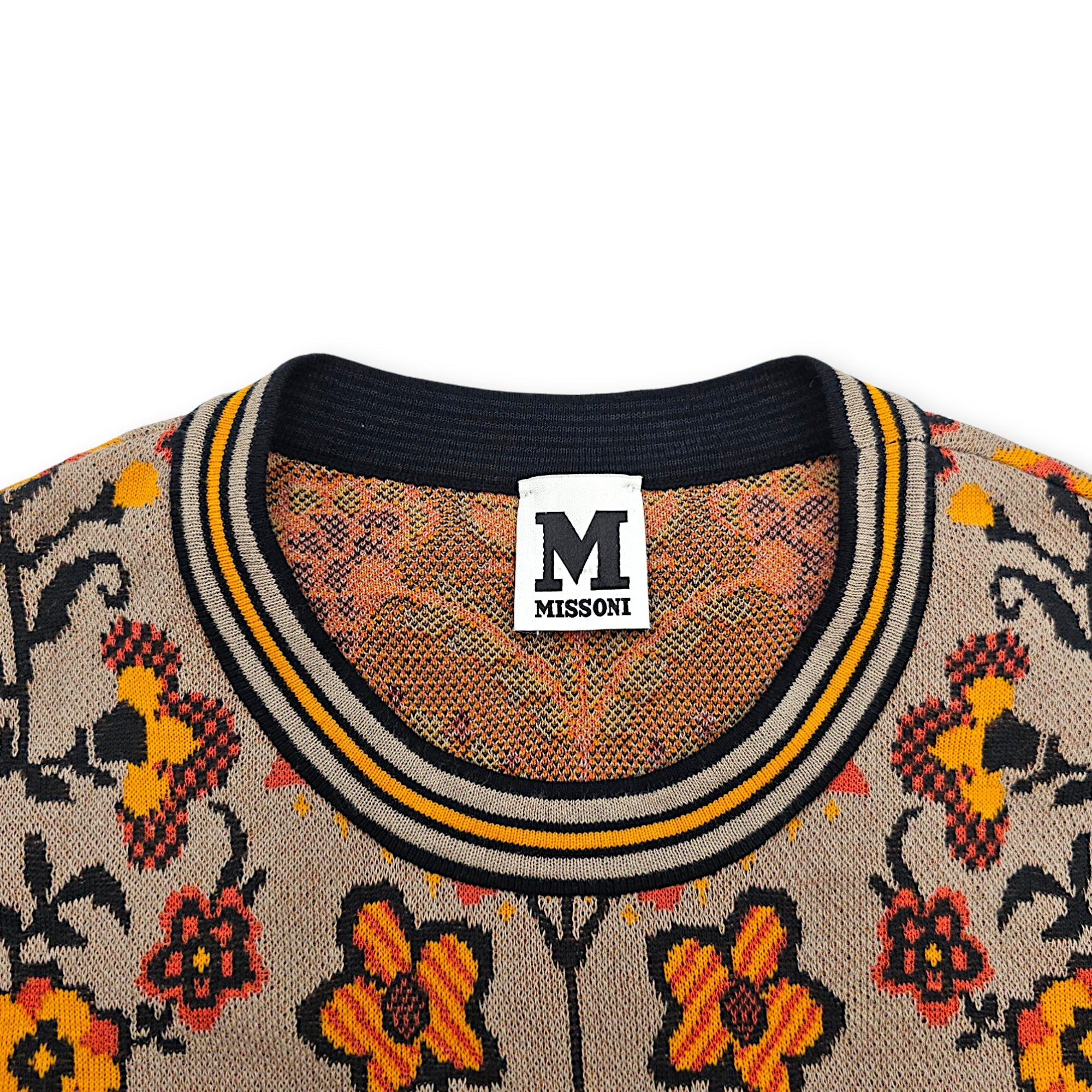 Floral Printed Top with Matching Pants  38 Grey Ready-To-Wear in cotton CL2607-22707 5