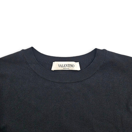 Puffed Sleeved Blouse  Medium Black Ready-To-Wear in Cotton CL2607-22709 3
