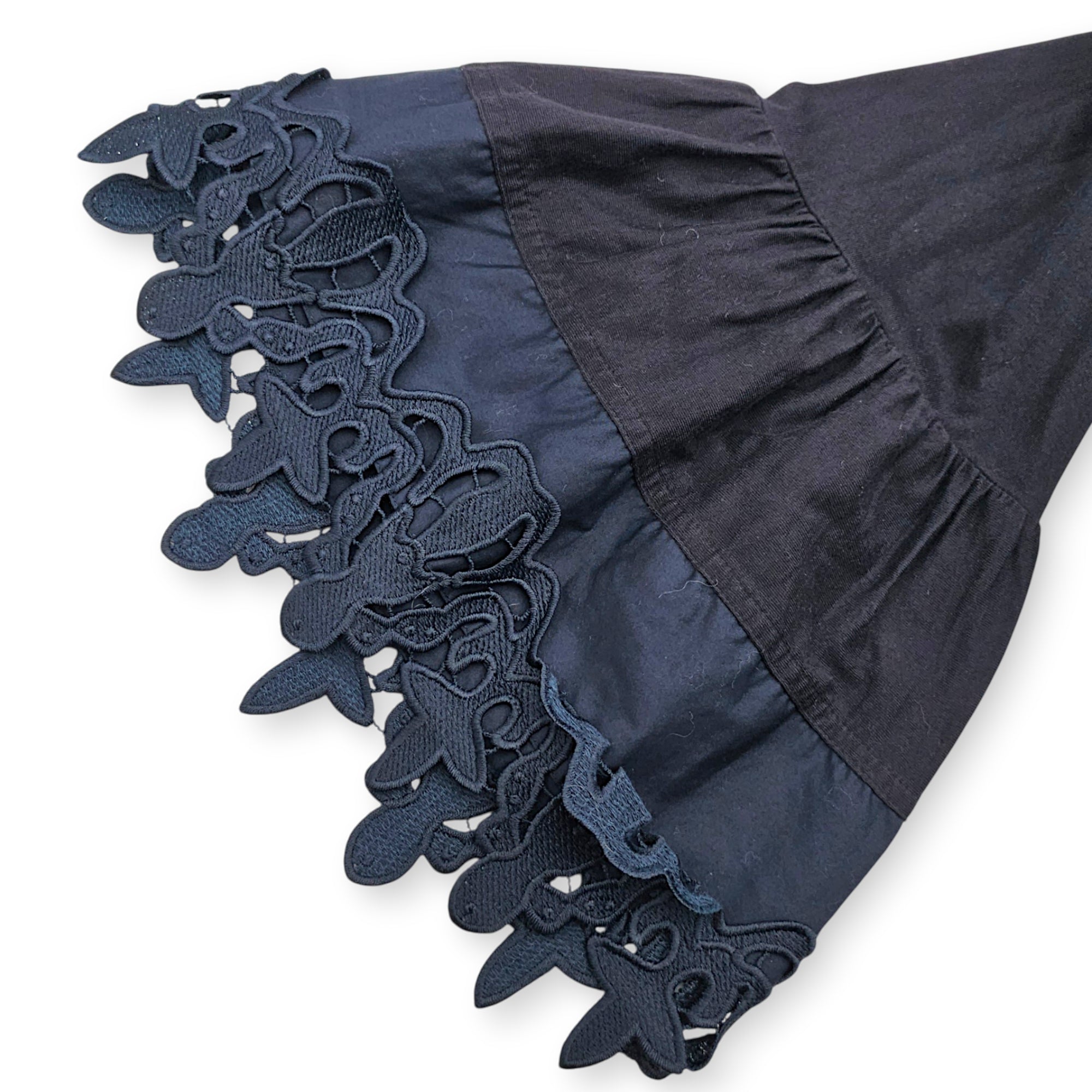 Blouse with Lacey Sleeve  Small Black Ready-To-Wear in Cotton CL2607-22710 4