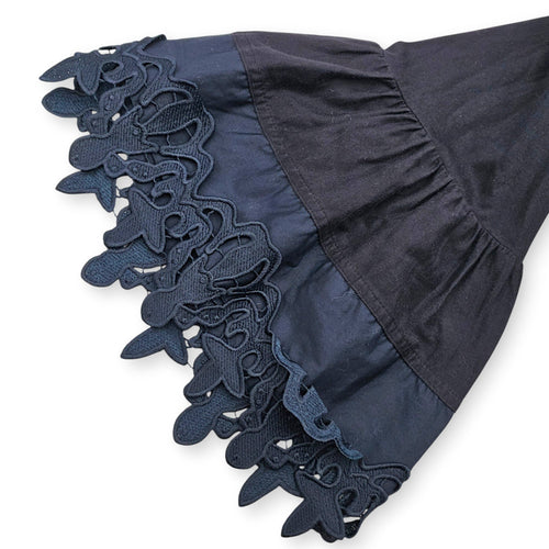 Blouse with Lacey Sleeve  Small Black Ready-To-Wear in Cotton CL2607-22710 4