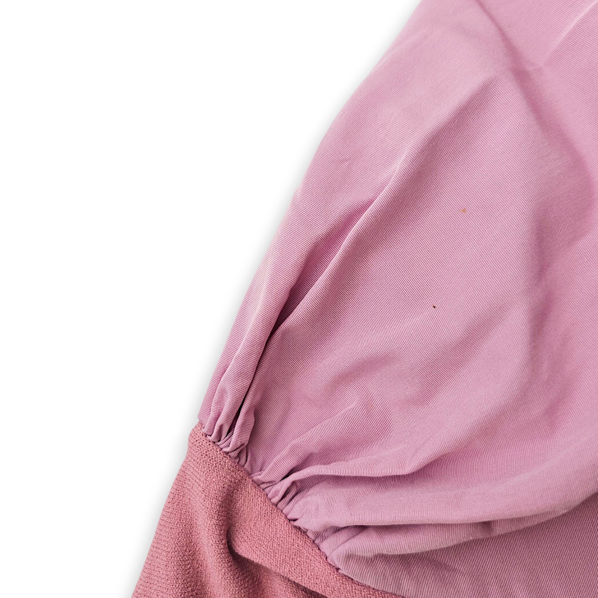 Puff Sleeved Blouse Size M Pink Ready-To-Wear in Viscose