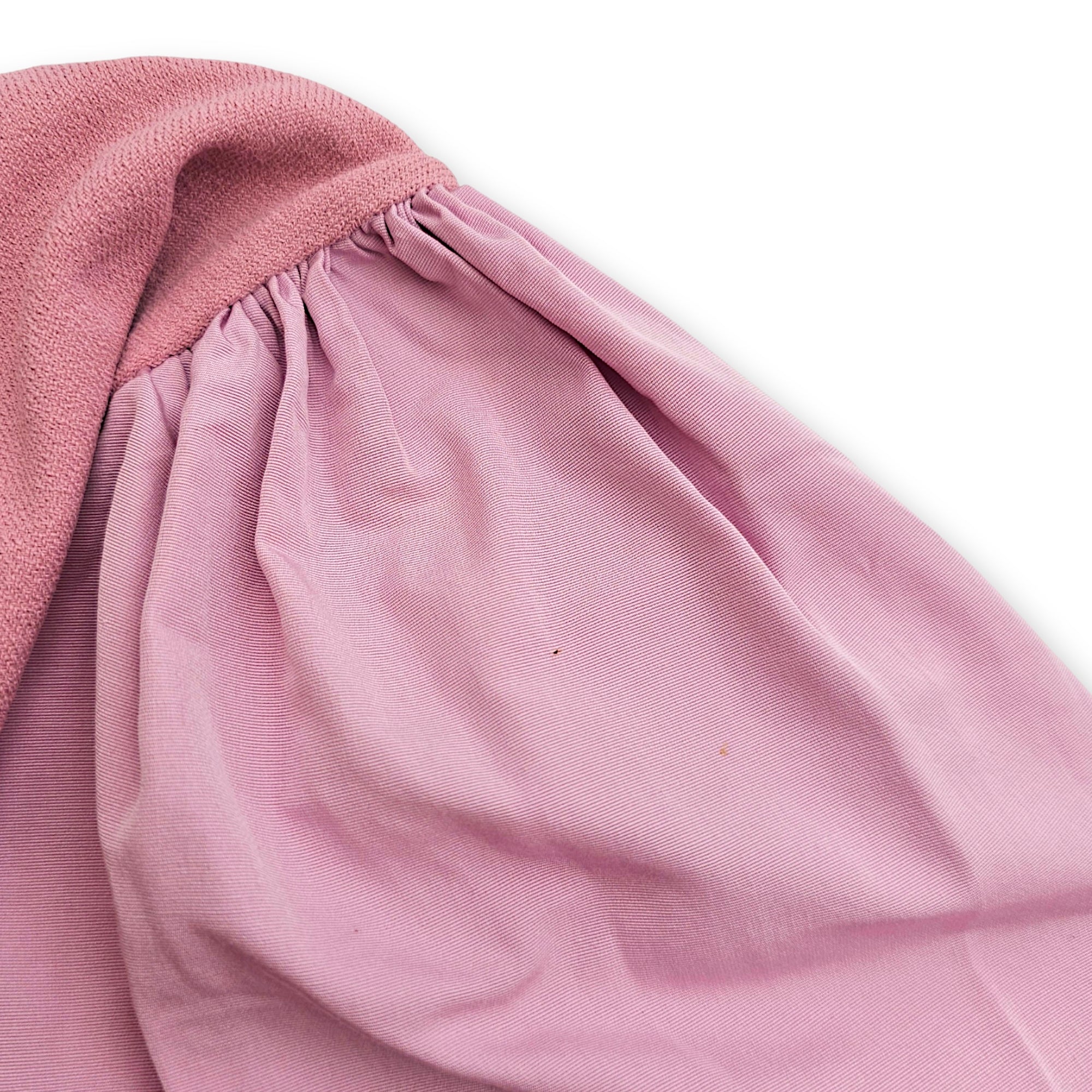 Puff Sleeved Blouse Size M Pink Ready-To-Wear in Viscose