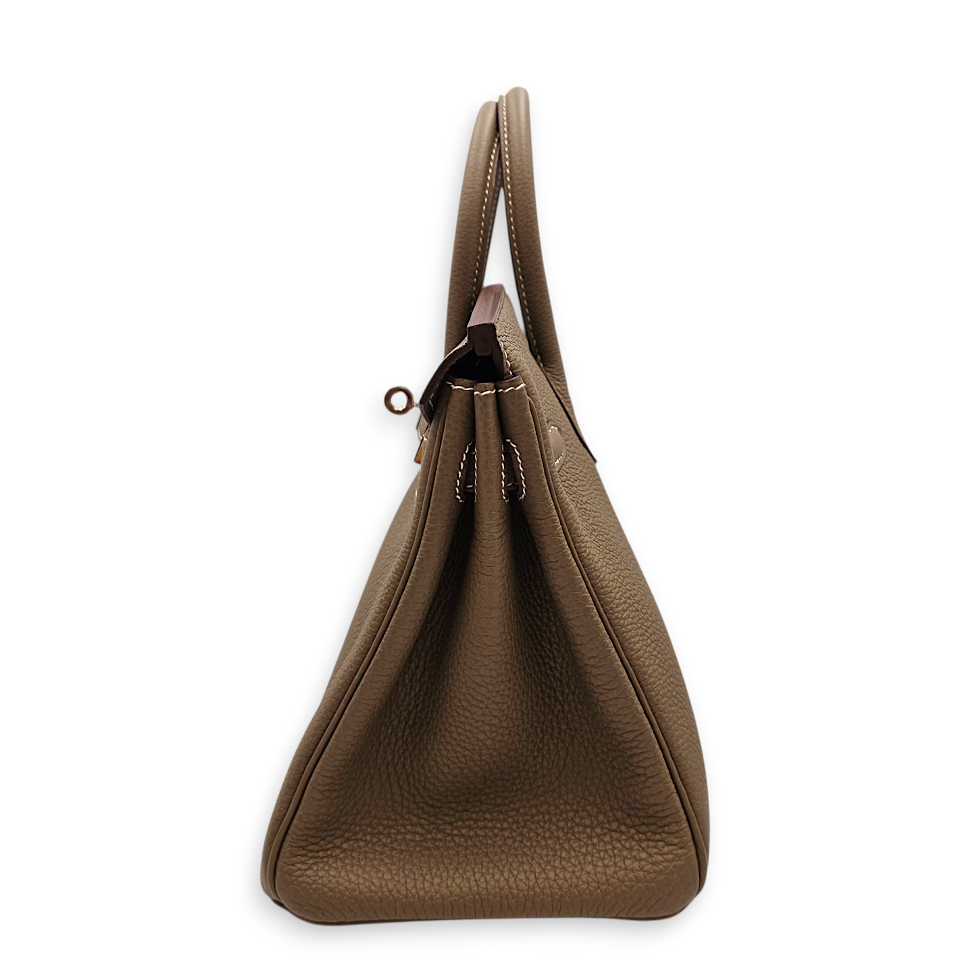 Birkin 25 Etoupe in Togo Palladium hardware CL2607-22713 4