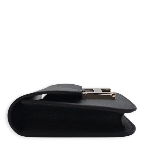 Constance Slim Black Wallet in Epsom Palladium hardware CL2607-22716 5