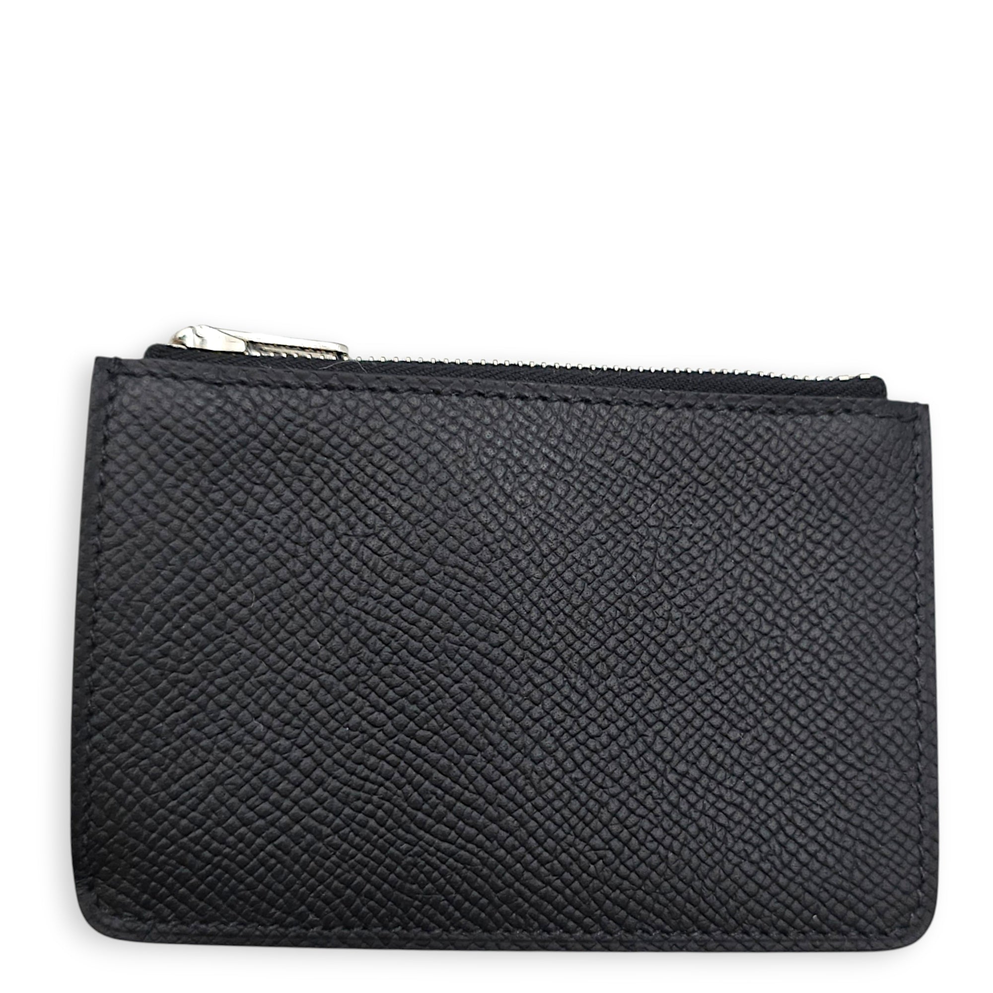 Constance Slim Black Wallet in Epsom Palladium hardware CL2607-22716 7