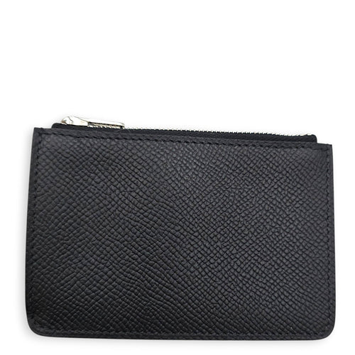 Constance Slim Black Wallet in Epsom Palladium hardware CL2607-22716 7