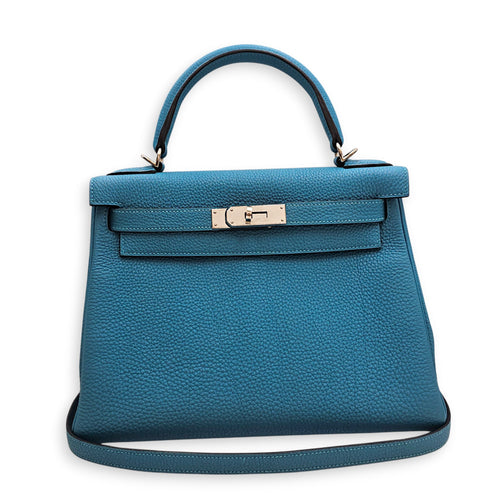 Kelly 28 Turquoise in Togo Palladium hardware CL2607-22717 10