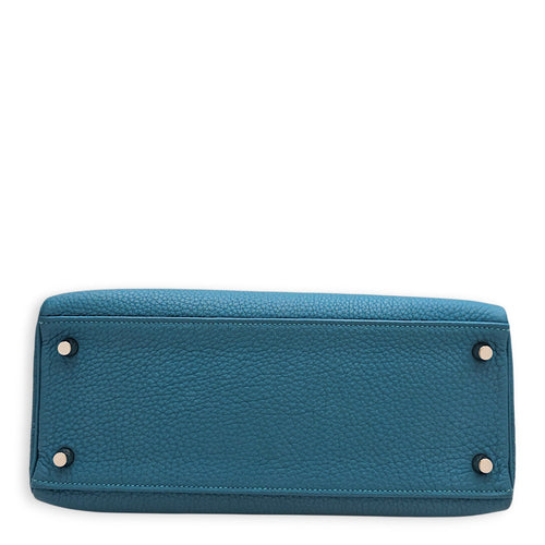 Kelly 28 Turquoise in Togo Palladium hardware CL2607-22717 5