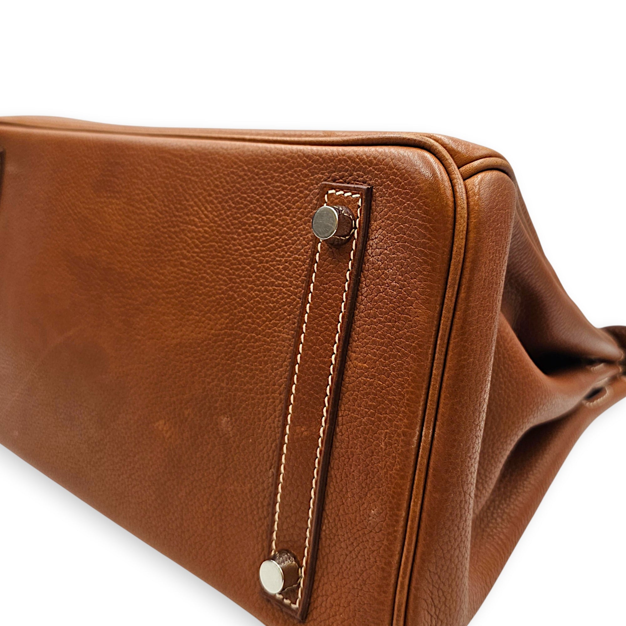 Birkin 30 Fauve in Barenia Faubourg Palladium hardware CL2607-22719 9