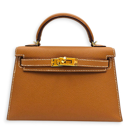 Sellier Kelly 20 Gold in Epsom Gold hardware CL2607-22722 1