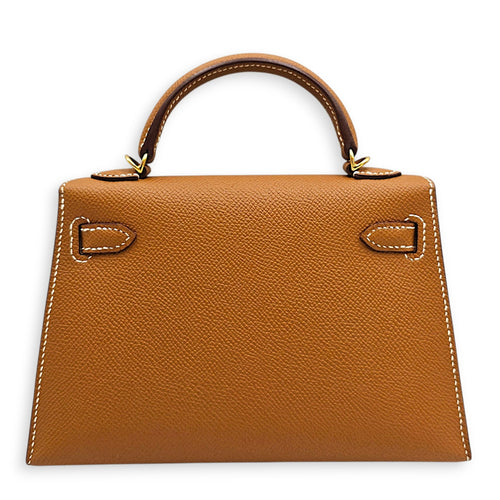 Sellier Kelly 20 Gold in Epsom Gold hardware CL2607-22722 2
