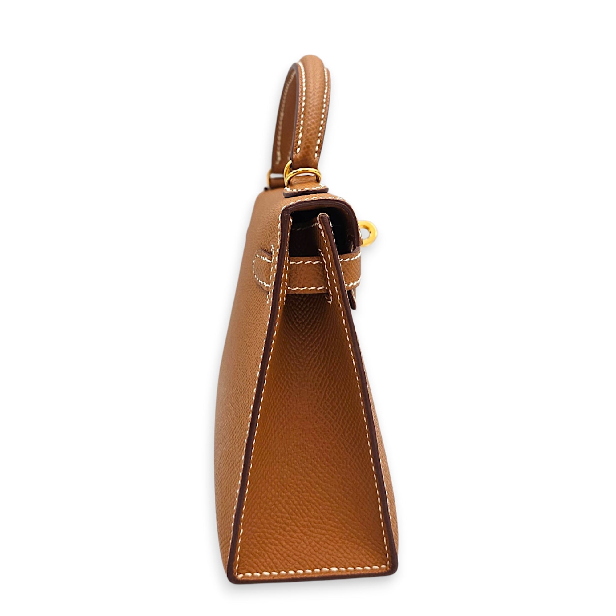 Sellier Kelly 20 Gold in Epsom Gold hardware CL2607-22722 3